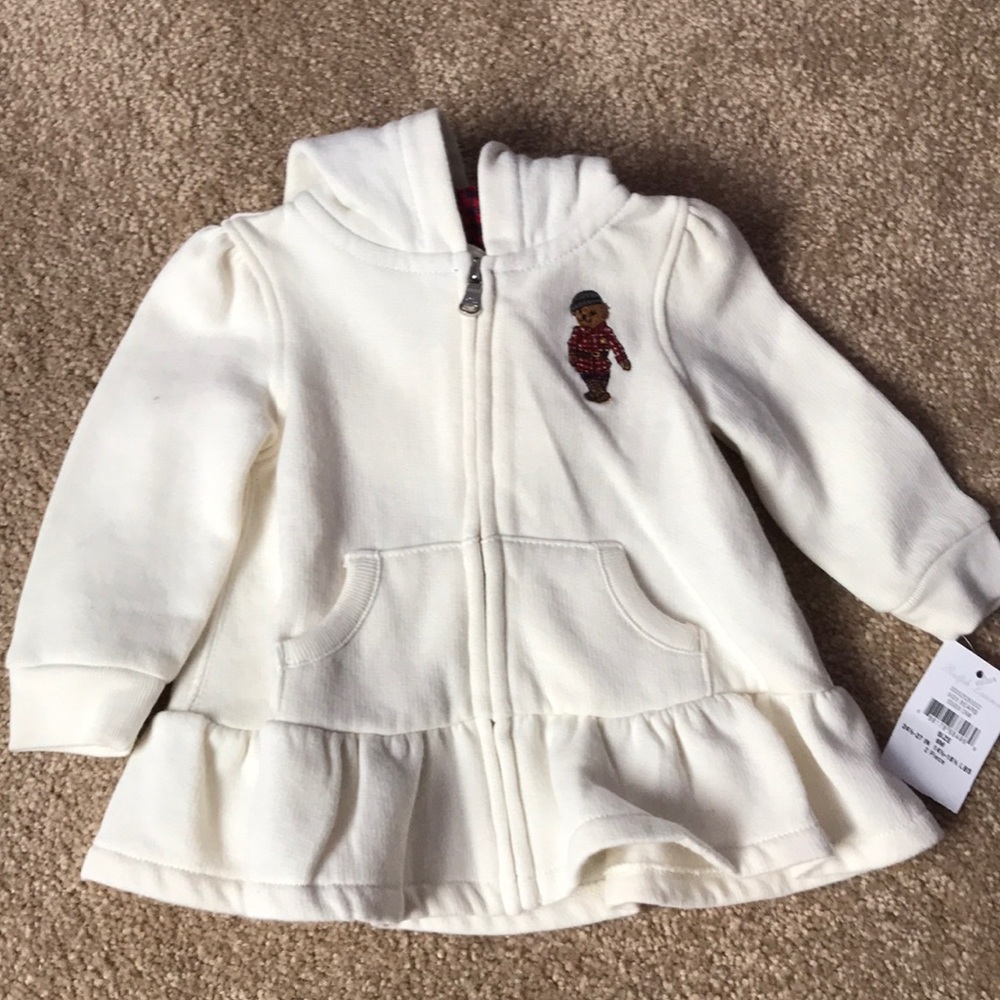 Adorable Ralph Lauren 6m zip sweatshirt